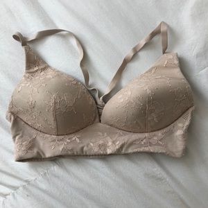 Body by Victoria Lightly-lined plunge bralette